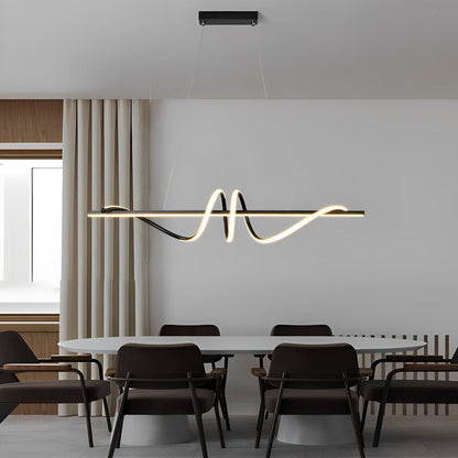 Creative Strip LED Stepless Dimming Kitchen Pendant Lighting Decorative Chandelier Ceiling Lamp Lighting