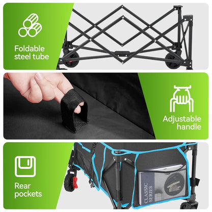 Heavy Duty Portable Foldable Wagon Cart