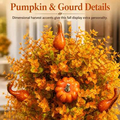 Full Foliage Autumn Pumpkin Garden Stakes – Ventayo