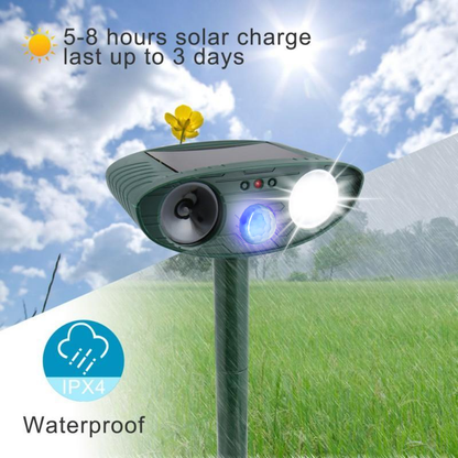 Ultrasonic Deer Repeller - Solar Powered - Get Rid of Deer in 48 Hours