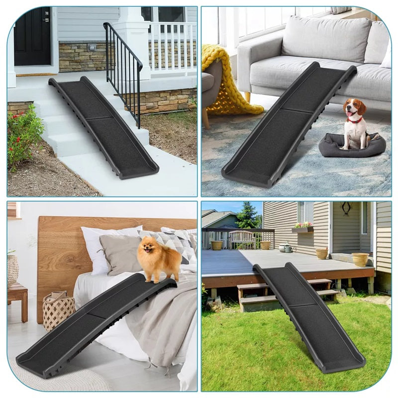 Rampe pliable pour animaux avec surface antidérapante