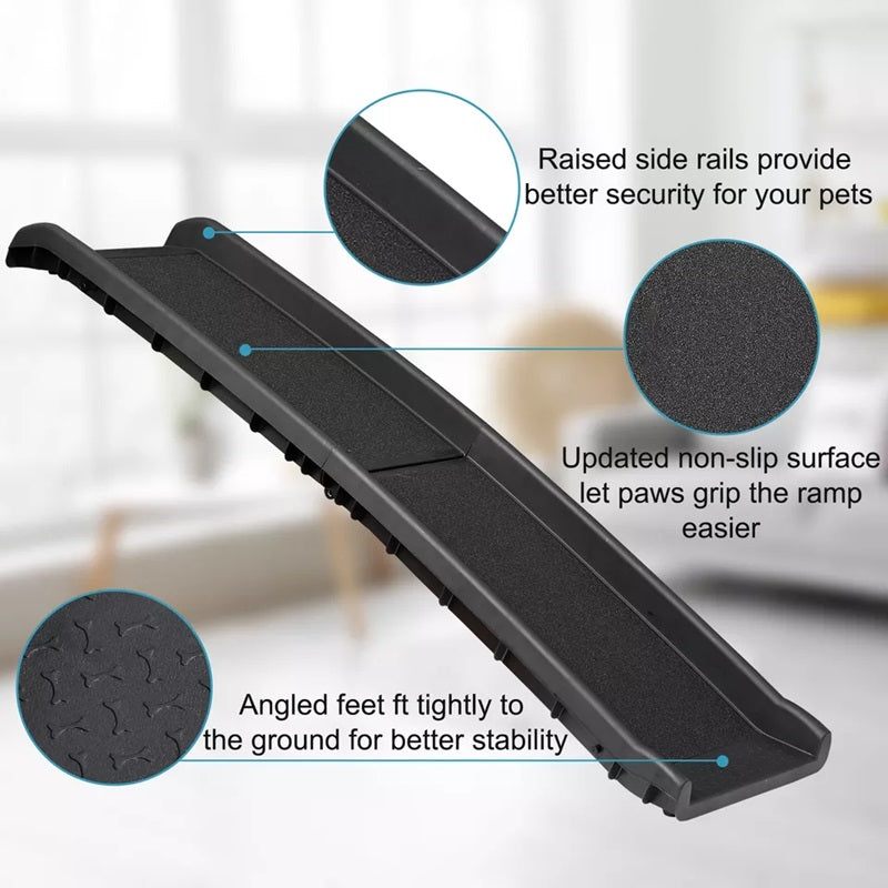 Rampe pliable pour animaux avec surface antidérapante