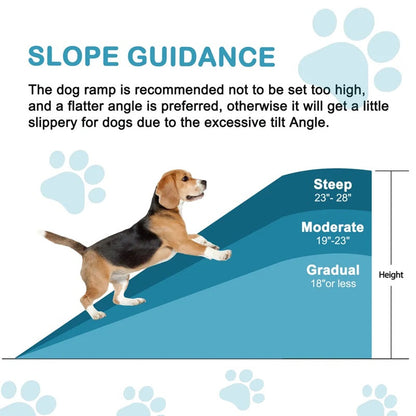 Rampe pliable pour animaux avec surface antidérapante