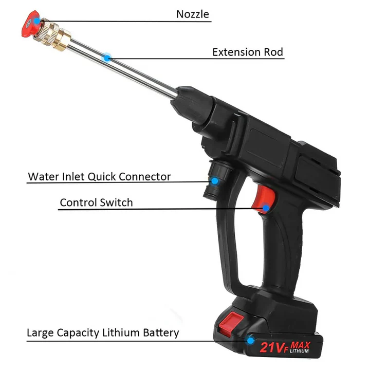 Cordless High Pressure Washer with 2 Batteries | Ventayo