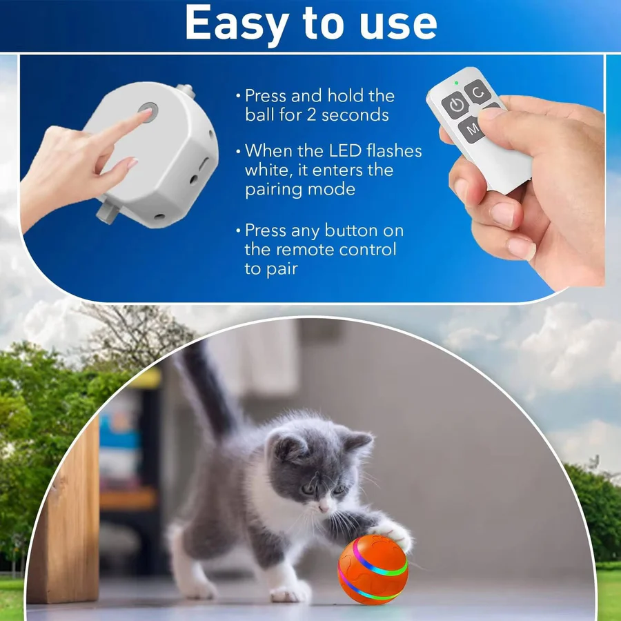 Interactive Dog and Cat Ball Toy | Ventayo