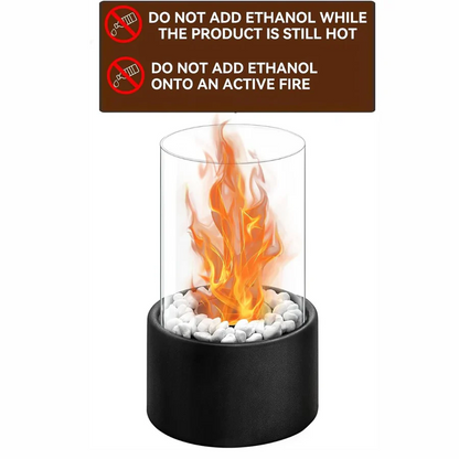 Mini Portable Glass Tabletop Fireplace | Ventayo