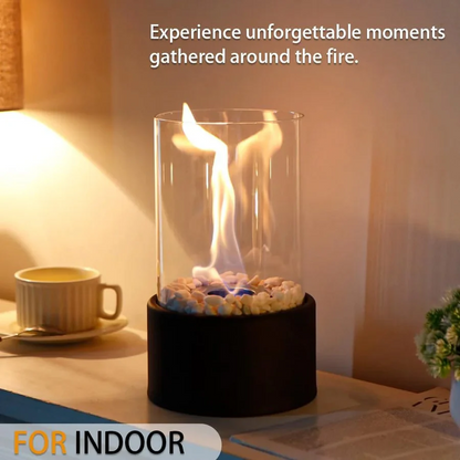 Mini Portable Glass Tabletop Fireplace | Ventayo