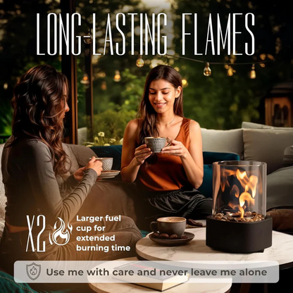 Mini Portable Glass Tabletop Fireplace | Ventayo