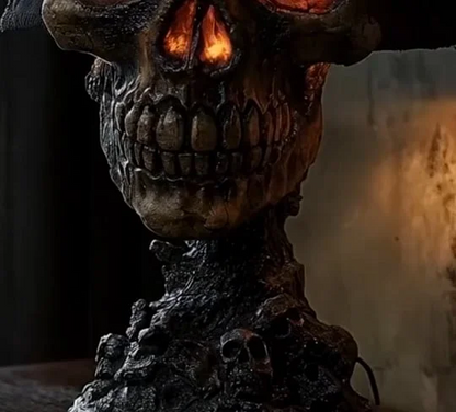 Skull-Shaped Lava Stone Lamp – Ventayo