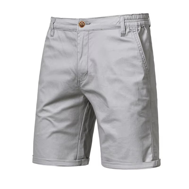 Mens Cotton Chino Shorts With Pockets