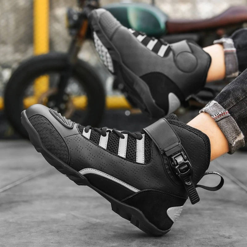 Men's Motorcycle Sneaker Boots