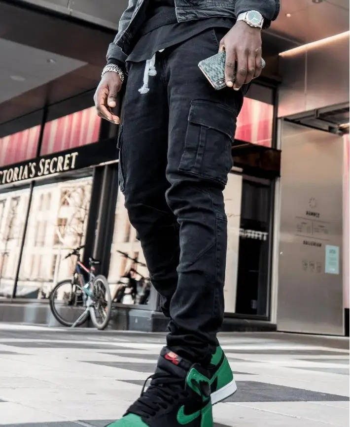 Tapered Cargo Jeans For Men
