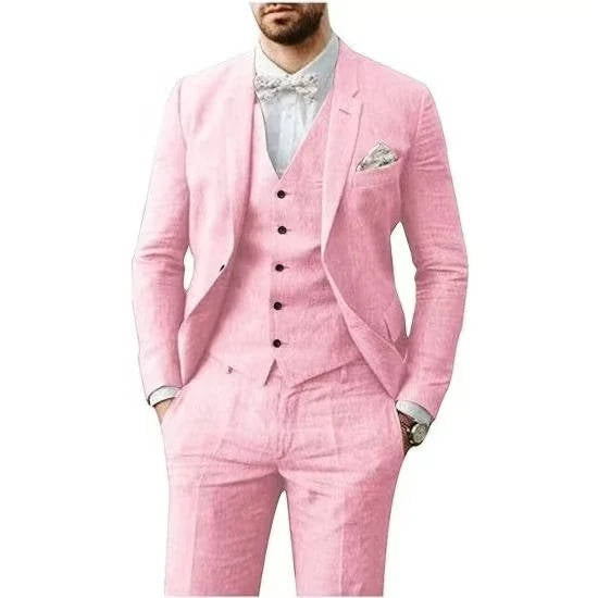 Men's Casual Linen Suits