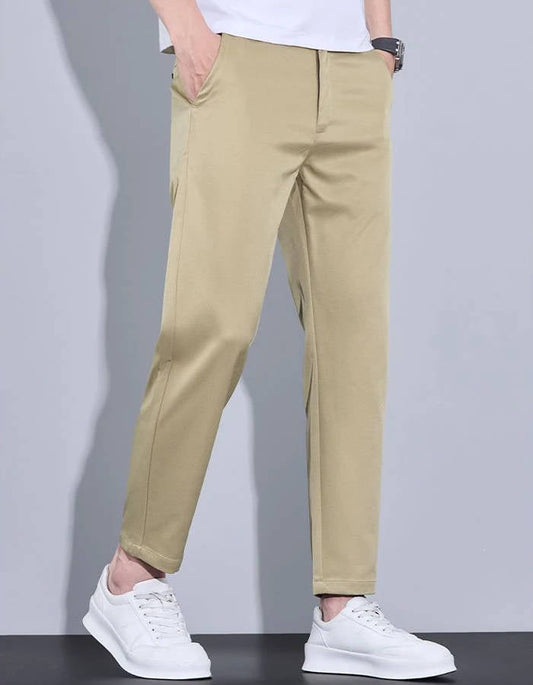 Ankle Straight Fit Pants For Men