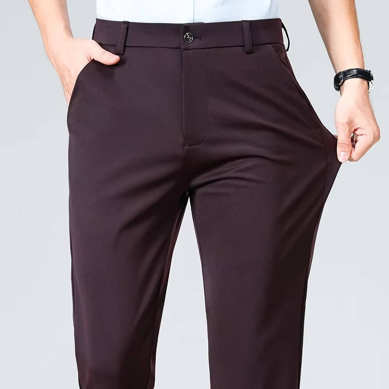 Herren Leichte Stretch Schlanke Passform Anzughose