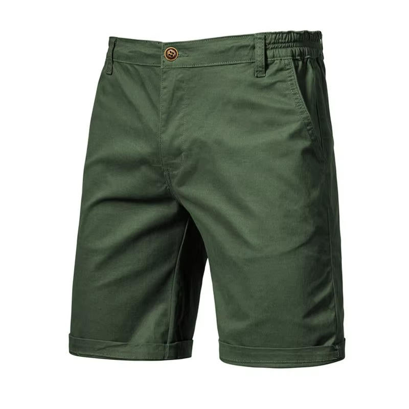 Mens Cotton Chino Shorts With Pockets