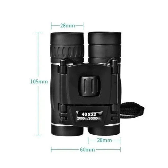 Jumelles militaires 40x22 HD – Télescope de chasse professionnel compact