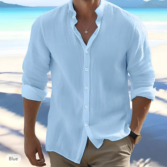 Lightweight Cotton Summer Shirt Long Sleeve