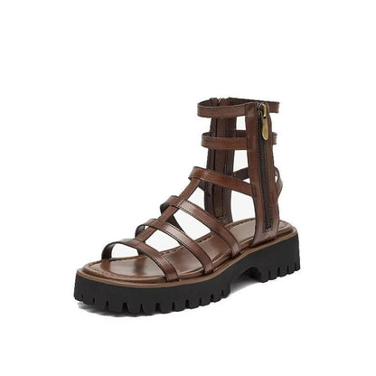 Ladies Leather Gladiator Sandals