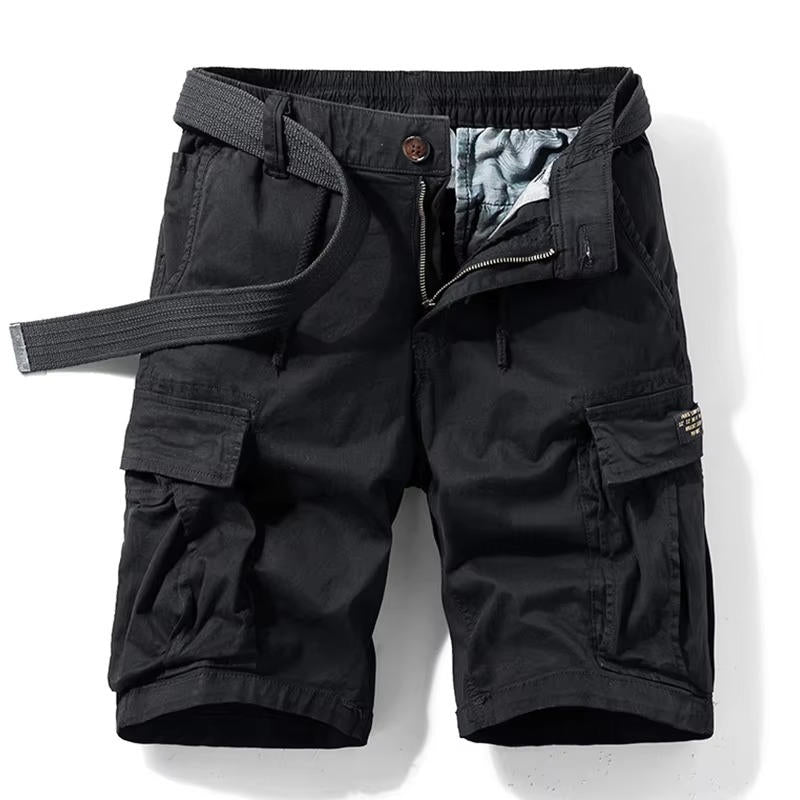 Men Summer New Multi Pockets Cotton Cargo Shorts
