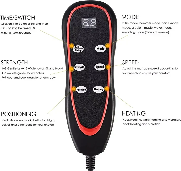 Shiatsu massagematta med värme