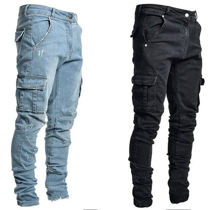 Tapered Cargo Jeans For Men