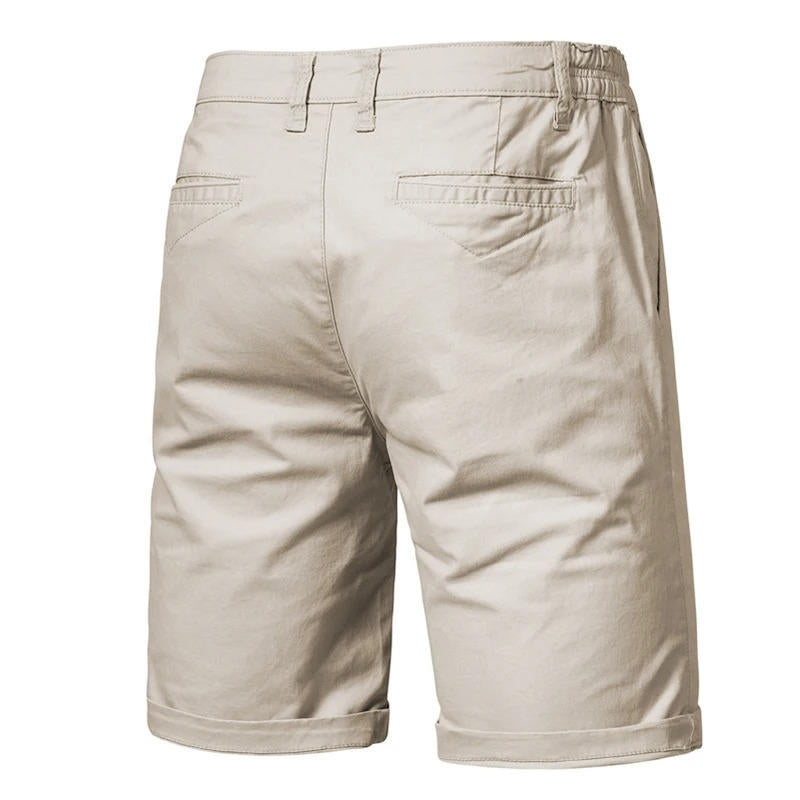 Mens Cotton Chino Shorts With Pockets