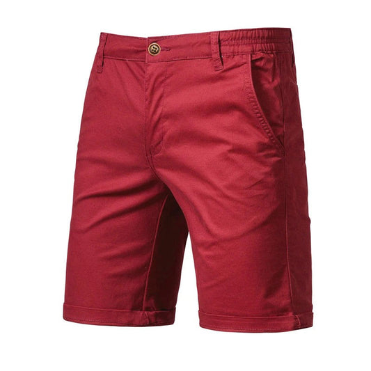 Mens Cotton Chino Shorts With Pockets