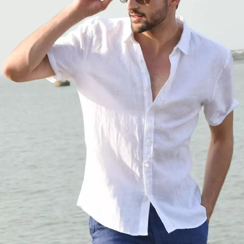 Men's Summer Linen Shirt - Light And Breathable