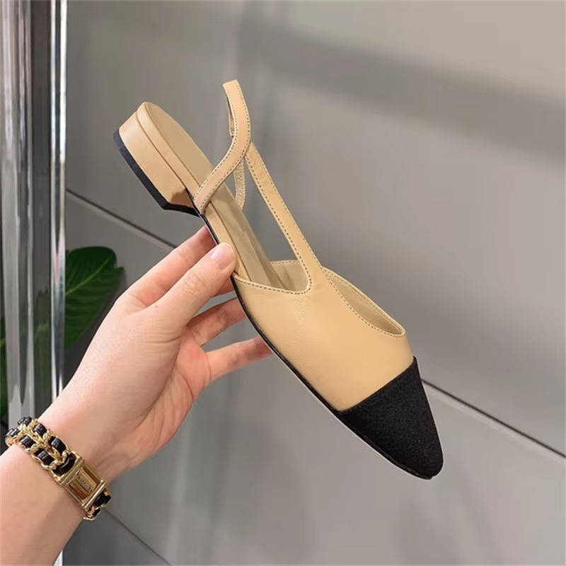 Women's Cap Toe Slingback Flats