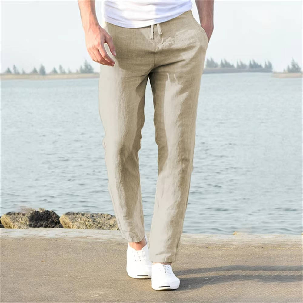 Men's Breathable Lightweight Linen Pants