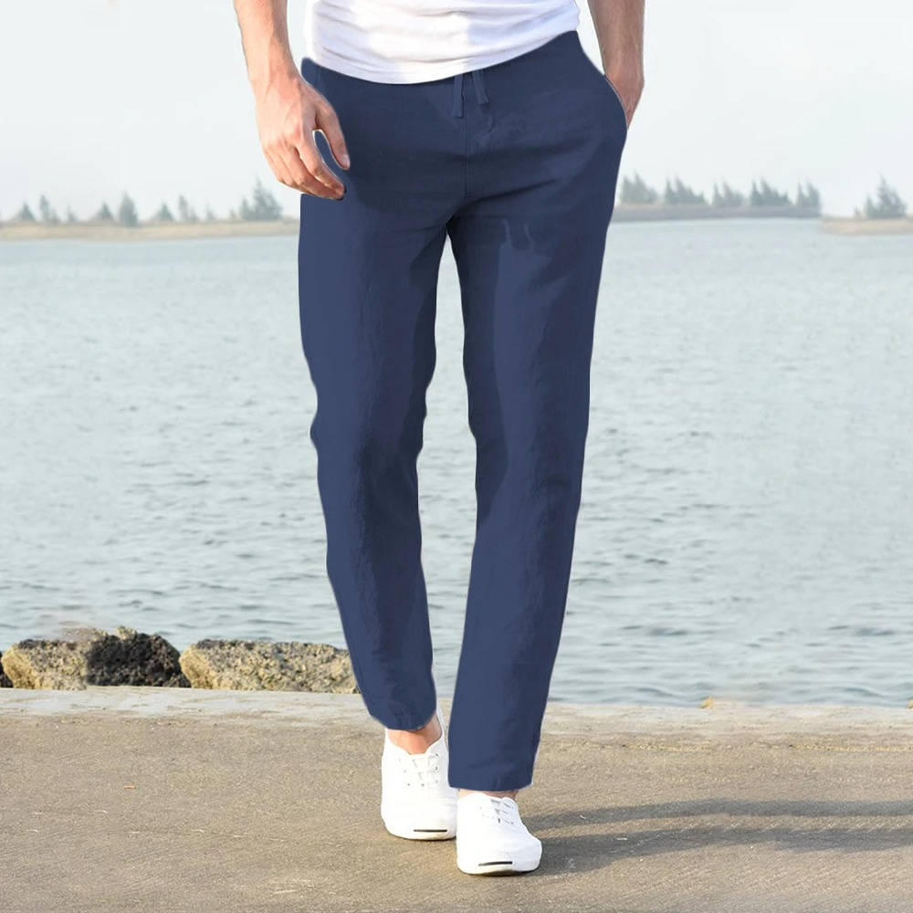 Men's Breathable Lightweight Linen Pants