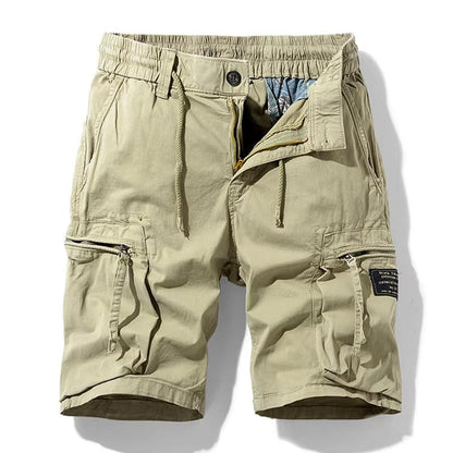 Men Summer New Multi Pockets Cotton Cargo Shorts
