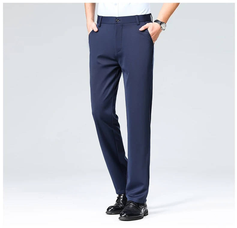 Herren Leichte Stretch Schlanke Passform Anzughose