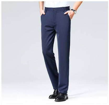 Herren Leichte Stretch Schlanke Passform Anzughose