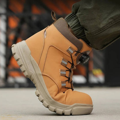 Mens Indestructible Steel Toe Construction Safety Boots