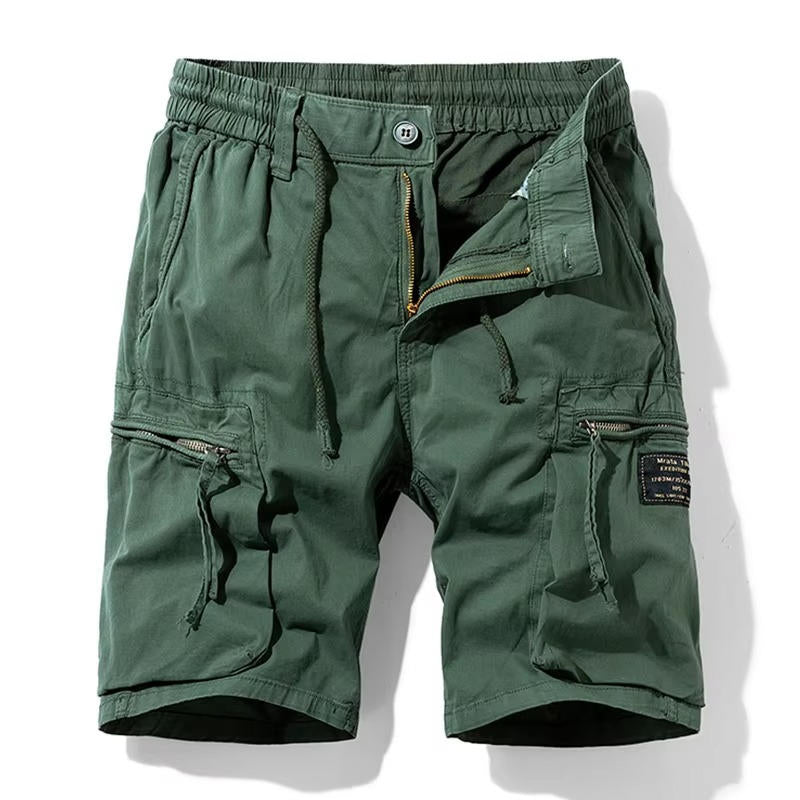 Men Summer New Multi Pockets Cotton Cargo Shorts