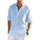 Herren Freizeit Henley Hemd Lange Ärmel