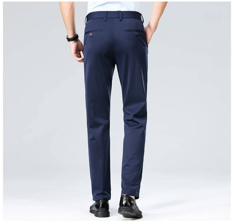 Herren Leichte Stretch Schlanke Passform Anzughose