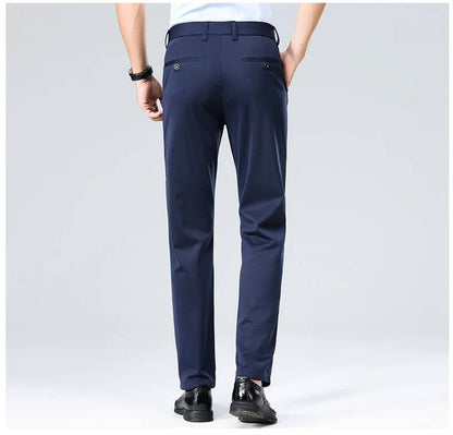 Herren Leichte Stretch Schlanke Passform Anzughose