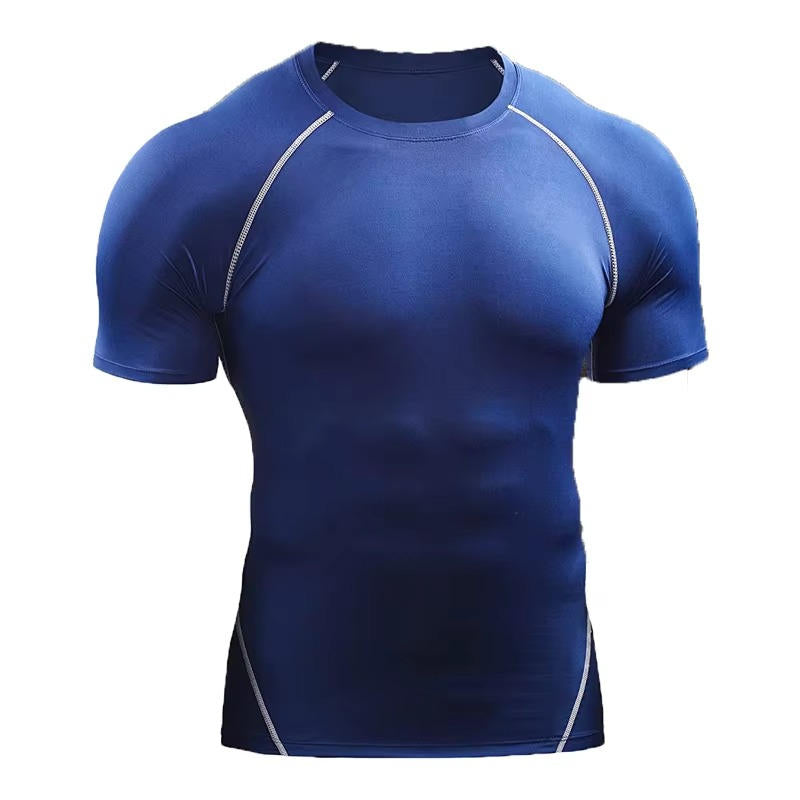 Mens Compression Shirt Short Sleeve