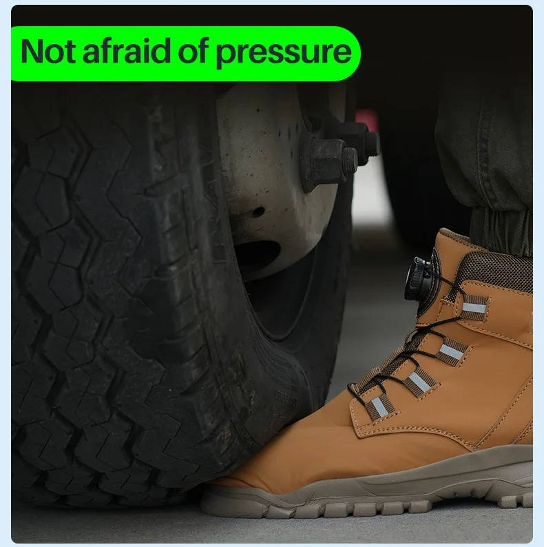 Steel Toe Work Boots Waterproof Slip Resistant
