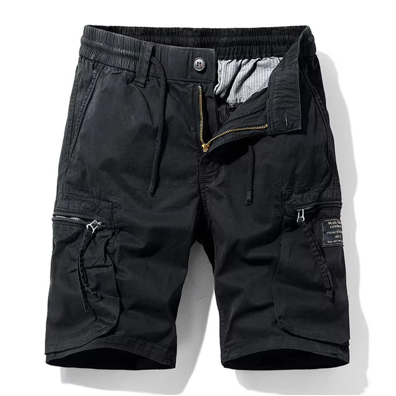 Men Summer New Multi Pockets Cotton Cargo Shorts