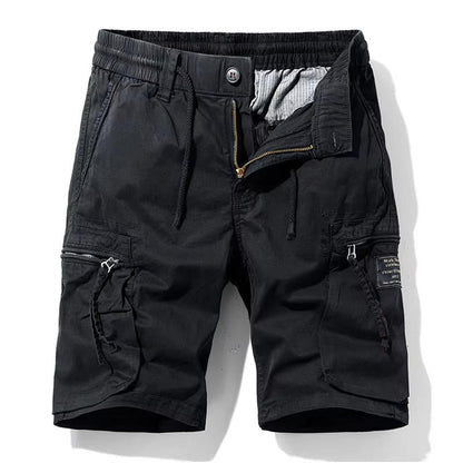 Men Summer New Multi Pockets Cotton Cargo Shorts