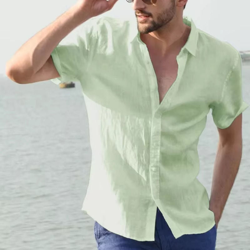 Men's Summer Linen Shirt - Light And Breathable