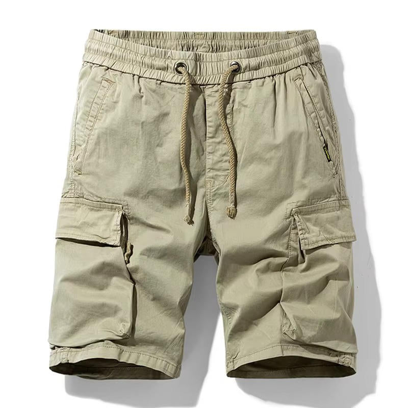 Men Summer New Multi Pockets Cotton Cargo Shorts