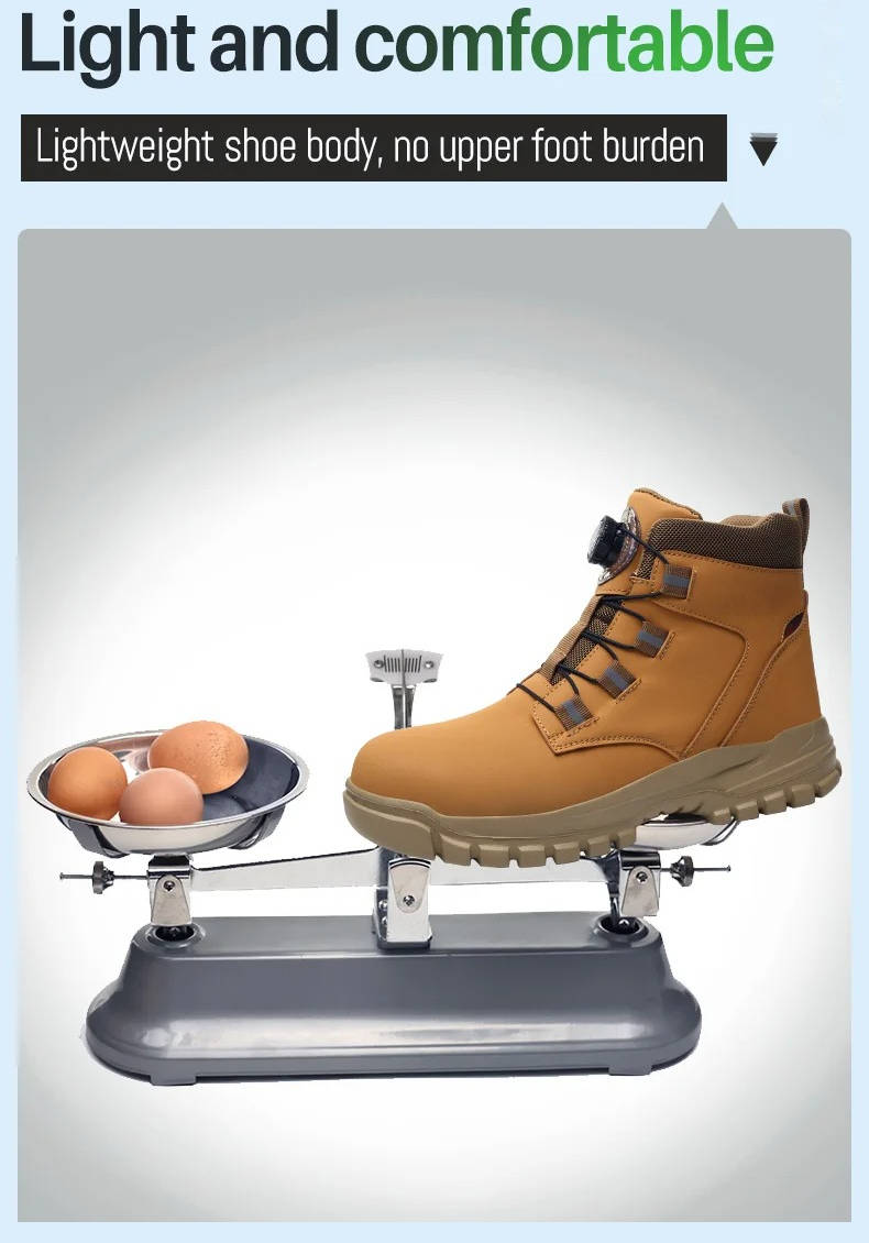 Steel Toe Work Boots Waterproof Slip Resistant