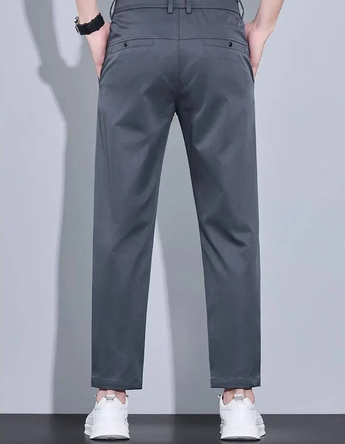 Ankle Straight Fit Pants For Men