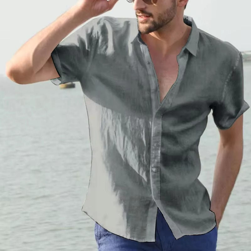 Men's Summer Linen Shirt - Light And Breathable