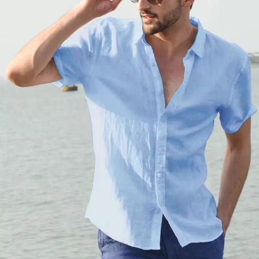 Men's Summer Linen Shirt - Light And Breathable